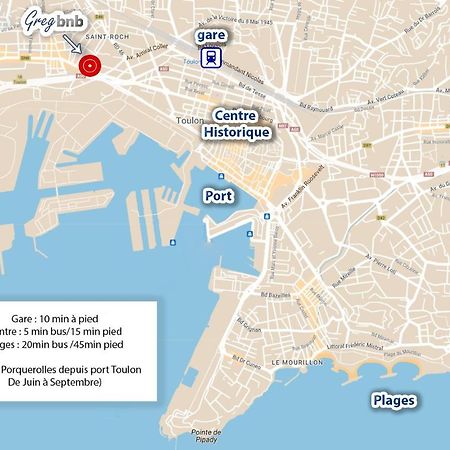Gregbnb - T2 Pleine Ville - Climatise - Balcon - 2 툴롱 외부 사진